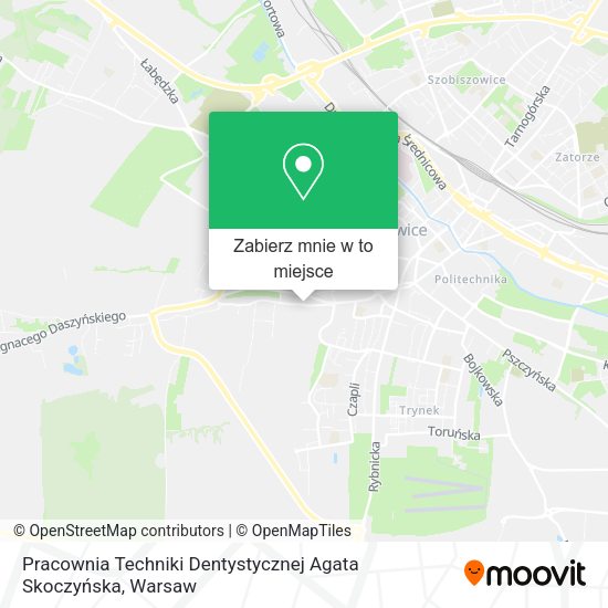 Mapa Pracownia Techniki Dentystycznej Agata Skoczyńska