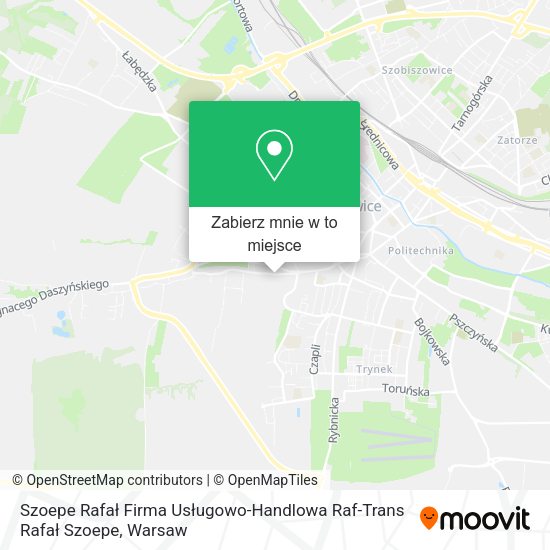 Mapa Szoepe Rafał Firma Usługowo-Handlowa Raf-Trans Rafał Szoepe