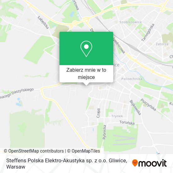 Mapa Steffens Polska Elektro-Akustyka sp. z o.o. Gliwice