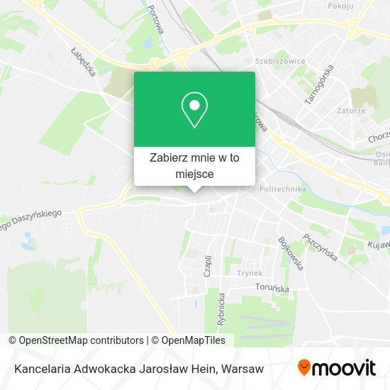 Mapa Kancelaria Adwokacka Jarosław Hein