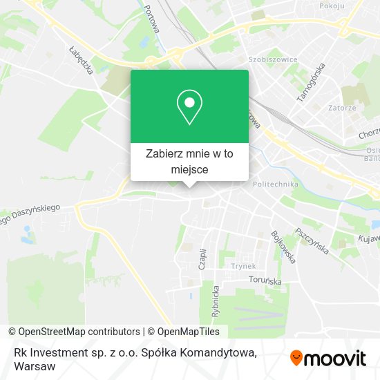 Mapa Rk Investment sp. z o.o. Spółka Komandytowa