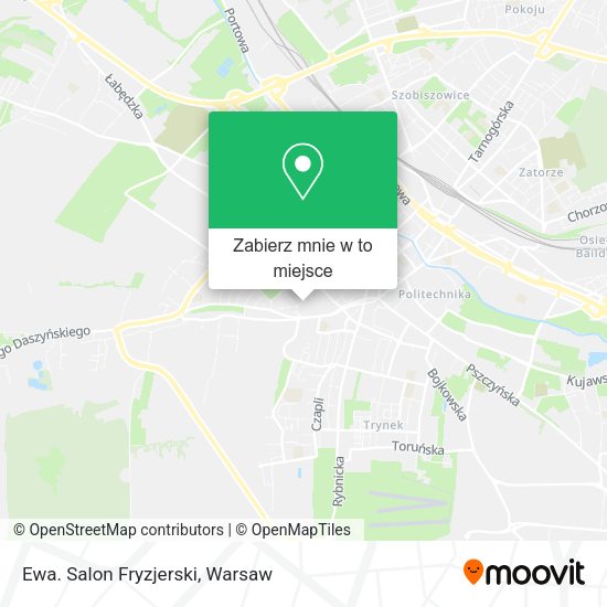 Mapa Ewa. Salon Fryzjerski