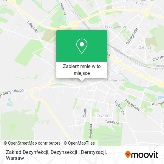 Mapa Zakład Dezynfekcji, Dezynsekcji i Deratyzacji