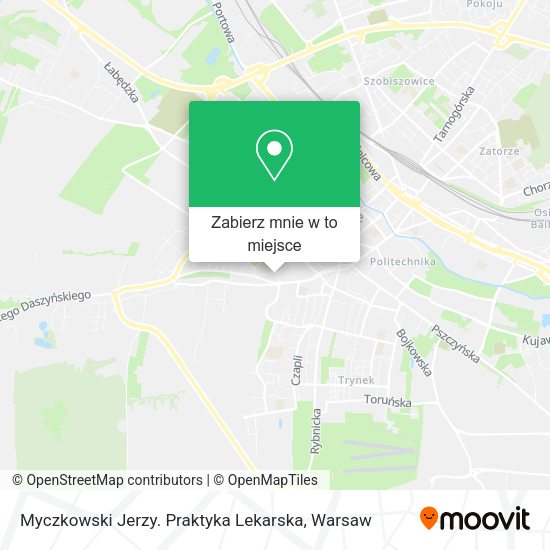 Mapa Myczkowski Jerzy. Praktyka Lekarska