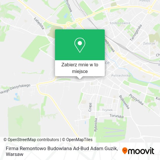 Mapa Firma Remontowo Budowlana Ad-Bud Adam Guzik