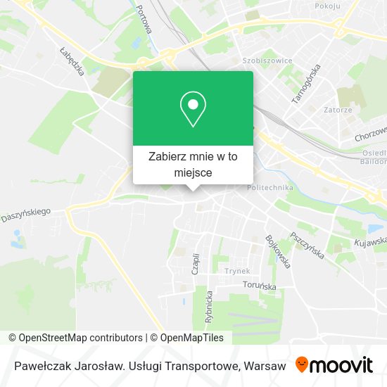 Mapa Pawełczak Jarosław. Usługi Transportowe