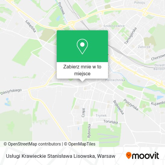 Mapa Usługi Krawieckie Stanisława Lisowska