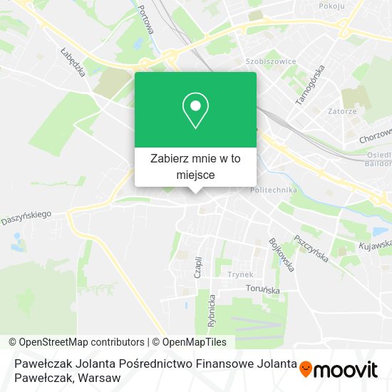 Mapa Pawełczak Jolanta Pośrednictwo Finansowe Jolanta Pawełczak