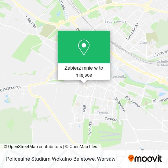 Mapa Policealne Studium Wokalno-Baletowe