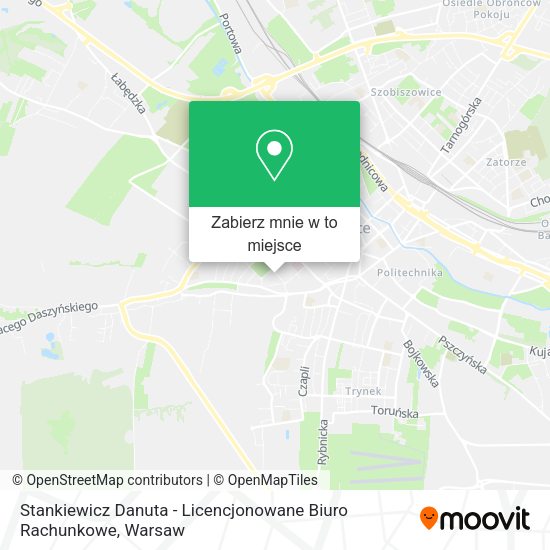 Mapa Stankiewicz Danuta - Licencjonowane Biuro Rachunkowe