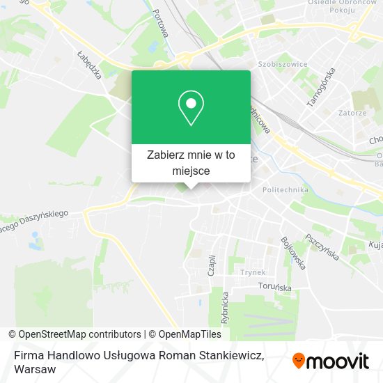 Mapa Firma Handlowo Usługowa Roman Stankiewicz