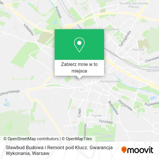 Mapa Sławbud Budowa i Remont pod Klucz. Gwarancja Wykonania