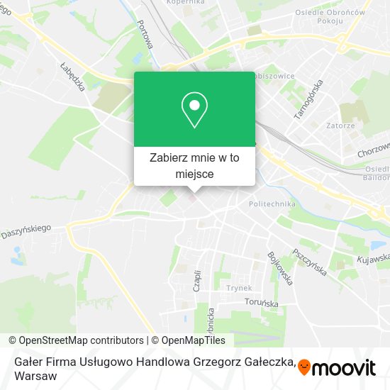 Mapa Gałer Firma Usługowo Handlowa Grzegorz Gałeczka