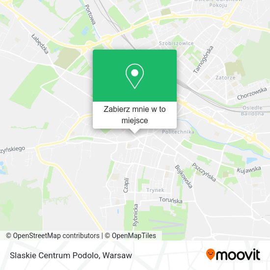 Mapa Slaskie Centrum Podolo