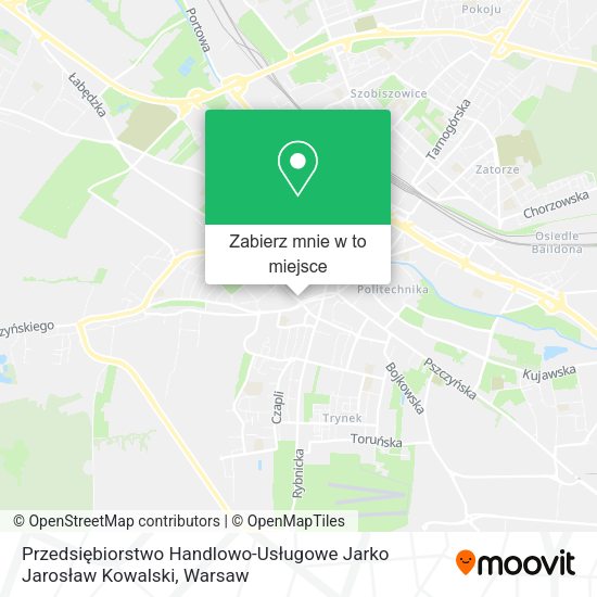 Mapa Przedsiębiorstwo Handlowo-Usługowe Jarko Jarosław Kowalski