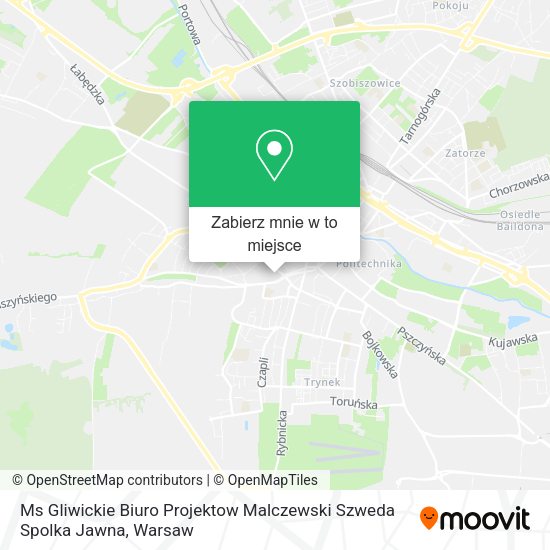 Mapa Ms Gliwickie Biuro Projektow Malczewski Szweda Spolka Jawna