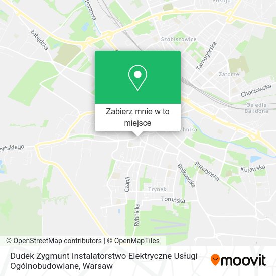 Mapa Dudek Zygmunt Instalatorstwo Elektryczne Usługi Ogólnobudowlane