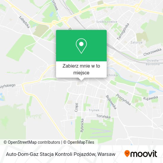 Mapa Auto-Dom-Gaz Stacja Kontroli Pojazdów