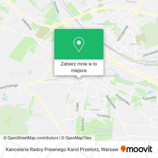 Mapa Kancelaria Radcy Prawnego Karol Przeliorz