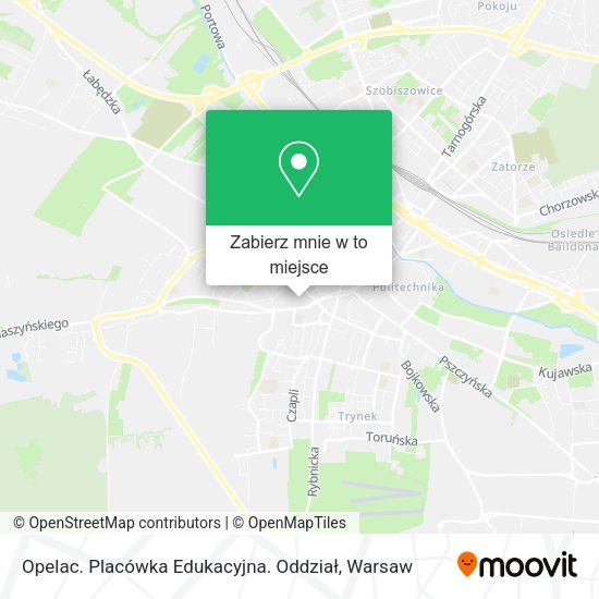 Mapa Opelac. Placówka Edukacyjna. Oddział