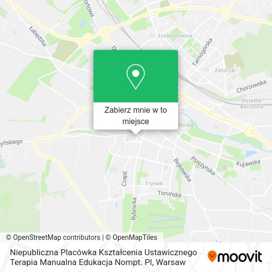 Mapa Niepubliczna Placówka Kształcenia Ustawicznego Terapia Manualna Edukacja Nompt. Pl