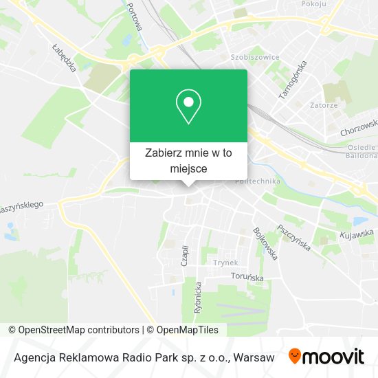 Mapa Agencja Reklamowa Radio Park sp. z o.o.