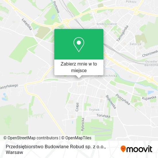 Mapa Przedsiębiorstwo Budowlane Robud sp. z o.o.