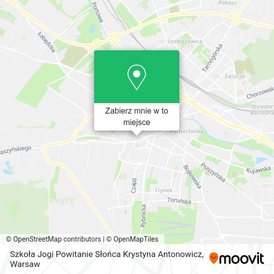 Mapa Szkoła Jogi Powitanie Słońca Krystyna Antonowicz