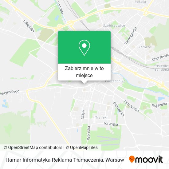 Mapa Itamar Informatyka Reklama Tłumaczenia