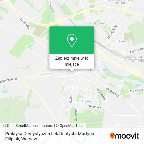 Mapa Praktyka Dentystyczna Lek Dentysta Martyna Filipiak