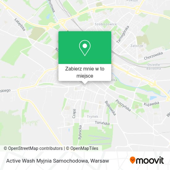 Mapa Active Wash Myjnia Samochodowa