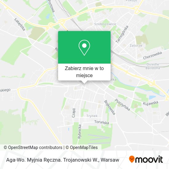 Mapa Aga-Wo. Myjnia Ręczna. Trojanowski W.