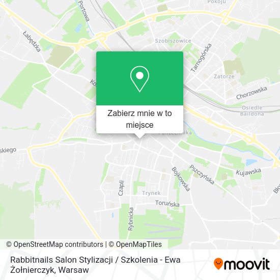 Mapa Rabbitnails Salon Stylizacji / Szkolenia - Ewa Żołnierczyk