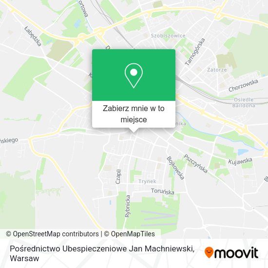 Mapa Pośrednictwo Ubespieczeniowe Jan Machniewski