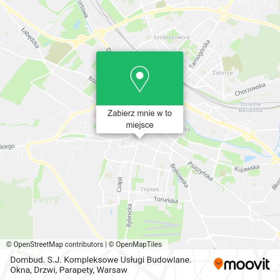 Mapa Dombud. S.J. Kompleksowe Usługi Budowlane. Okna, Drzwi, Parapety