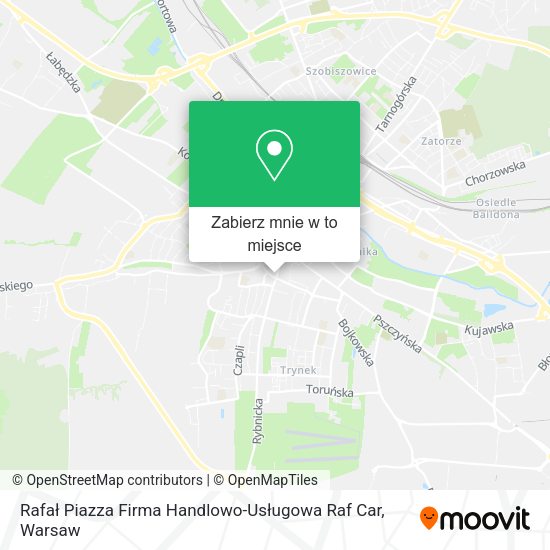 Mapa Rafał Piazza Firma Handlowo-Usługowa Raf Car