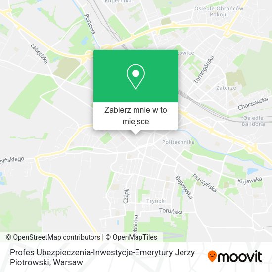 Mapa Profes Ubezpieczenia-Inwestycje-Emerytury Jerzy Piotrowski