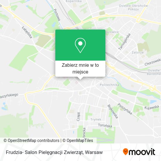 Mapa Frudzia- Salon Pielęgnacji Zwierząt