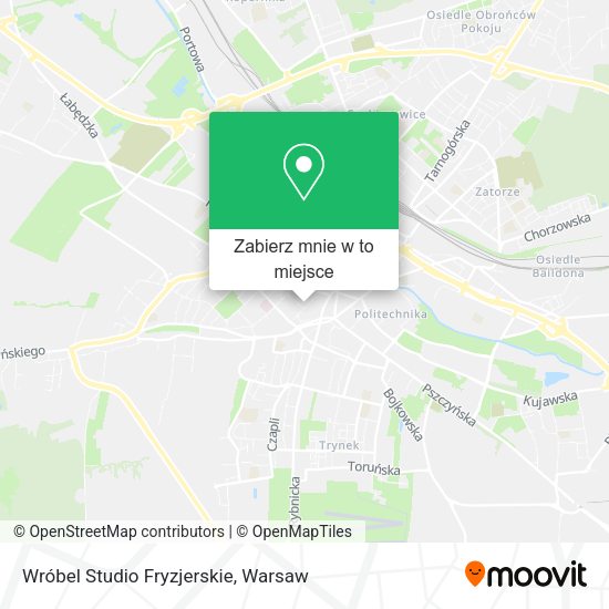 Mapa Wróbel Studio Fryzjerskie