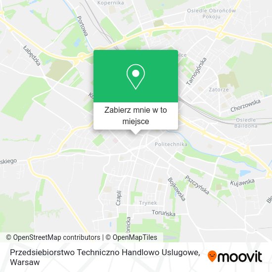 Mapa Przedsiebiorstwo Techniczno Handlowo Uslugowe