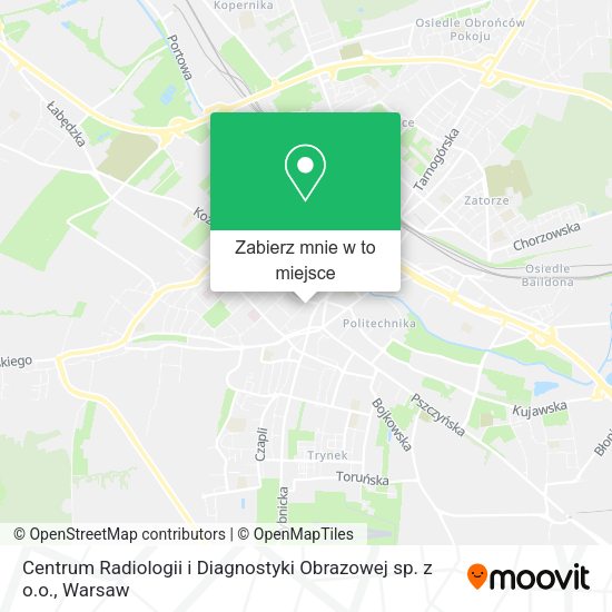 Mapa Centrum Radiologii i Diagnostyki Obrazowej sp. z o.o.