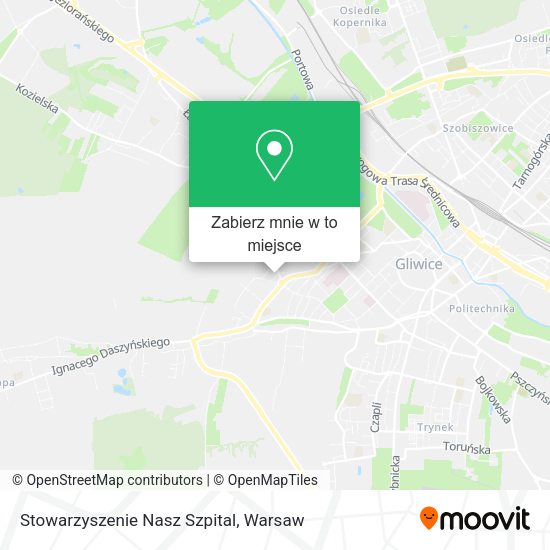 Mapa Stowarzyszenie Nasz Szpital