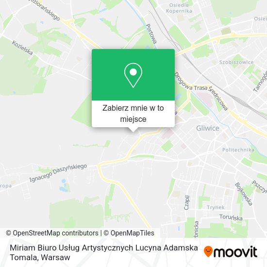 Mapa Miriam Biuro Usług Artystycznych Lucyna Adamska Tomala