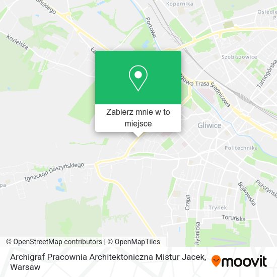 Mapa Archigraf Pracownia Architektoniczna Mistur Jacek