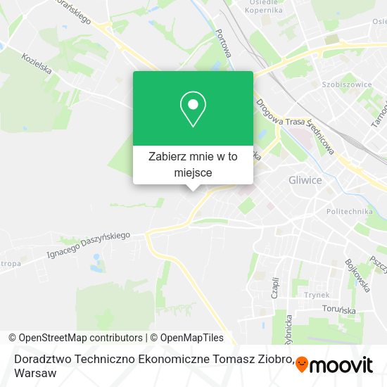 Mapa Doradztwo Techniczno Ekonomiczne Tomasz Ziobro