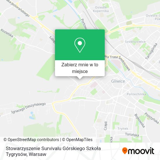 Mapa Stowarzyszenie Survivalu Górskiego Szkoła Tygrysów