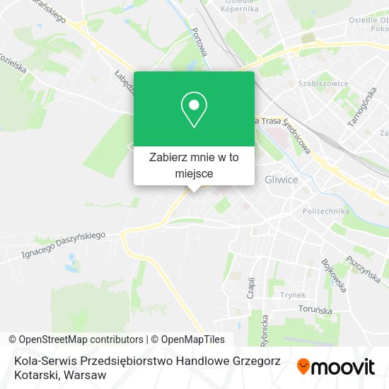 Mapa Kola-Serwis Przedsiębiorstwo Handlowe Grzegorz Kotarski