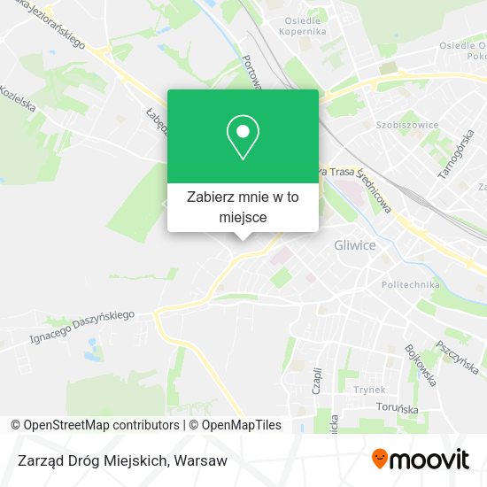 Mapa Zarząd Dróg Miejskich