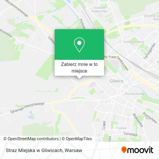 Mapa Straz Miejska w Gliwicach