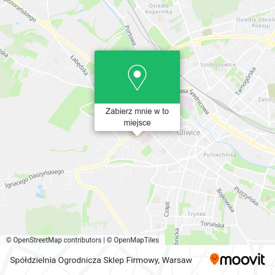 Mapa Spółdzielnia Ogrodnicza Sklep Firmowy